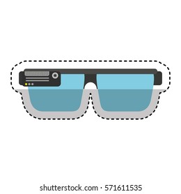 smartglass gadget isolated icon vector illustration design