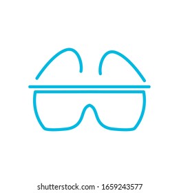 diseño de iconos de estilo de línea inteligente, tecnología virtual futurista innovación moderna tecnología de entretenimiento digital y tema de simulación Ilustración vectorial