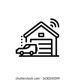  Smarthome, garage icon, elements of smarthome icon set, premium line icon for web design and app development