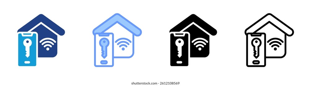 Smarthome icon set multiple style collection