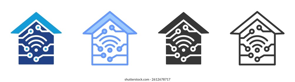 Smarthome icon set multiple style collection