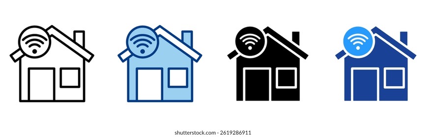 Coleção de vetor único de ícone do Smarthome