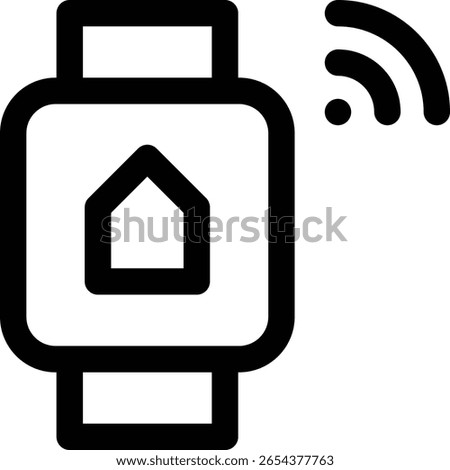 smarthome icon. Thin Linear Style Design Isolated On White Background