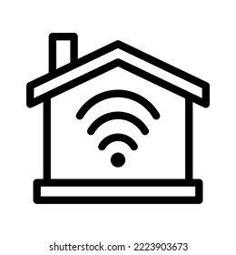 gráfico vectorial de ilustración de icono de línea inteligente