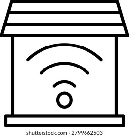 Smarthome Line Icon Vector Design