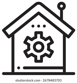 Smarthome Modern Vector Icon - Minimal Illustration Symbol Template für Web Mobile App UI Design