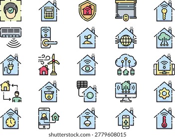 Smarthome Simple vector icon. Perfect modern pictogram on editable stroke.