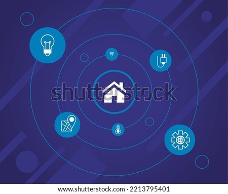 smarthome tech menu services background