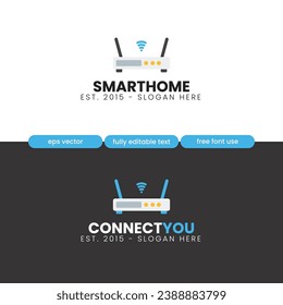 Logotipo de negocios de Smarthome y Tecnología	