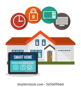 smarthome technology isolated icon