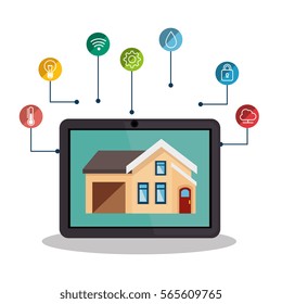 smarthome technology isolated icon