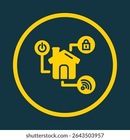 Smarthome trendy vector art design cute amazing design colorful useful illustration.eps