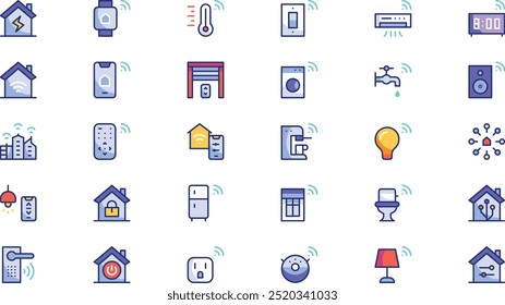 Smarthouse icons High-Quality Vector Icons Collection with Editable Stroke. Ideal for Professional and Creative Projects.