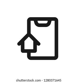 Smart-house vector icon