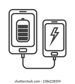 smarthphone icon. line vector illustration with editable stroke.