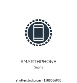 Smarthphone icon vector. Trendy flat smarthphone icon from signs collection isolated on white background. Vector illustration can be used for web and mobile graphic design, logo, eps10