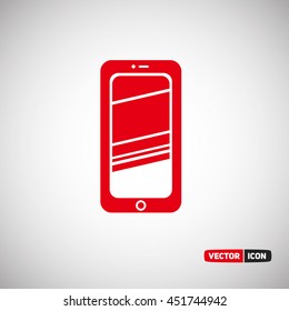 Smarthphone with lihgt screen.