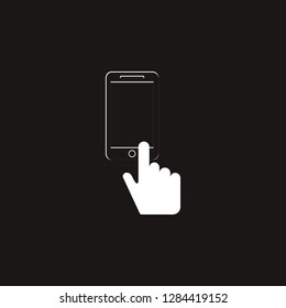 smarthphone touch icon. smarthphone touch vector design. sign design