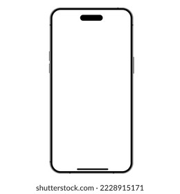Smartphone 14 pro - selfdrawn mock up template