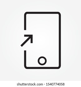 smartphone add home screen line icon design