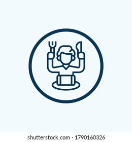 Symbol für Smartphone-Sucht. Isometrie der Smartphone-Sucht Vektorsymbol für Webdesign einzeln auf weißem Hintergrund
