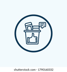 Smartphone addiction icon. Isometric of smartphone addiction vector icon for web design isolated on white background
