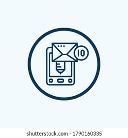 Smartphone addiction icon. Isometric of smartphone addiction vector icon for web design isolated on white background
