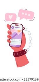 Ilustración de vectores de iluminación de adición de Smartphone