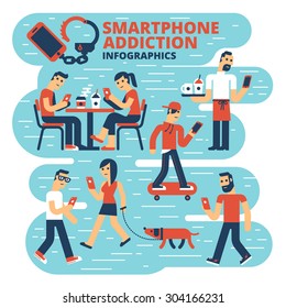 Smartphone Addiction Infographics