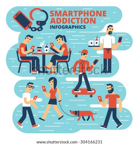 Smartphone Addiction Infographics