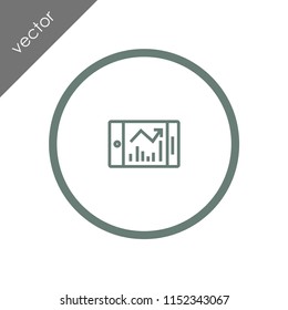 smartphone analytics icon