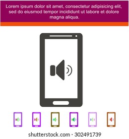 Smartphone with announced icon