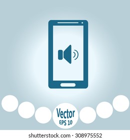 Smartphone with announced icon