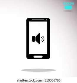 Smartphone with announced icon