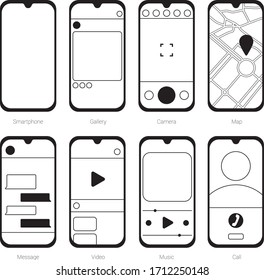 Icono de pantalla completa de la aplicación Smartphone