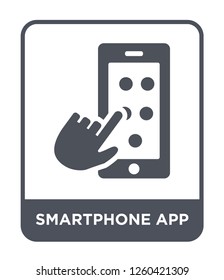 smartphone app icon vector on white background., smartphone app simple element illustration