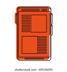 smartphone with app page icon image 