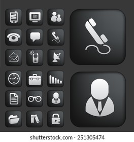 smartphone, application, communication, interface, screen isolated design flat buttons, icons, signs, illustrations vector set on background