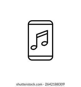 Smartphone Application Displaying Musical Note For Media Consumption