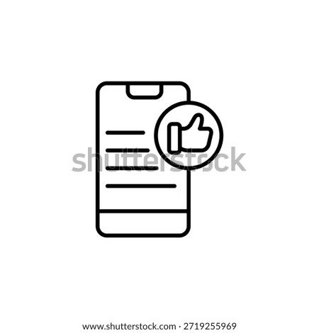 Smartphone Application Endorsement Hand Gesture Like
