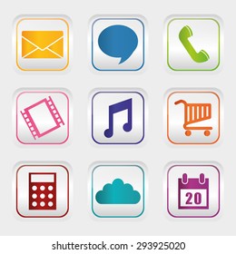 Smartphone Applications design, vector illustration eps 10.