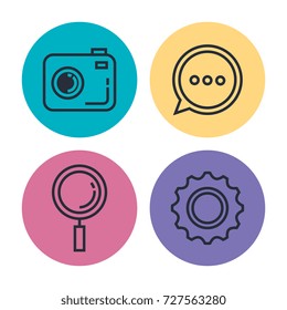smartphone applications menu icons