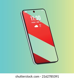 smartphone applications phone flat vector cellphone technology