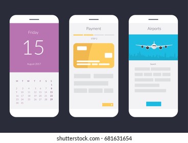 Smartphone Applications. Vector illustration