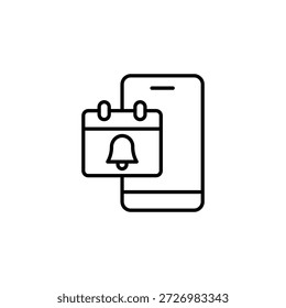 Calendario de notificación de recordatorio de cita de smartphone