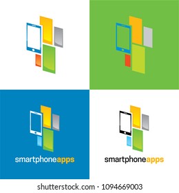 Smartphone Apps Logo and Icon. Vector Illustration.