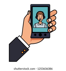 smartphone assistance icon