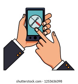 smartphone assistance icon