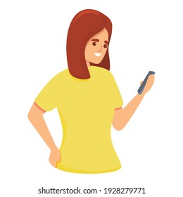 Smartphone audio call icon. Cartoon of smartphone audio call vector icon for web design isolated on white background