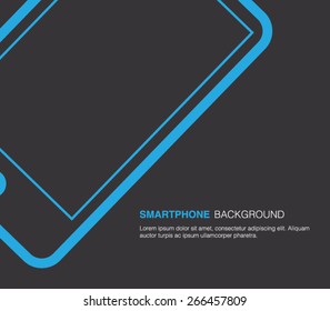 Smartphone background for business design, technology presentation, multimedia. Clean and modern style design